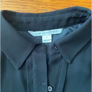 Diane Von Furstenberg mesh blouse size 8